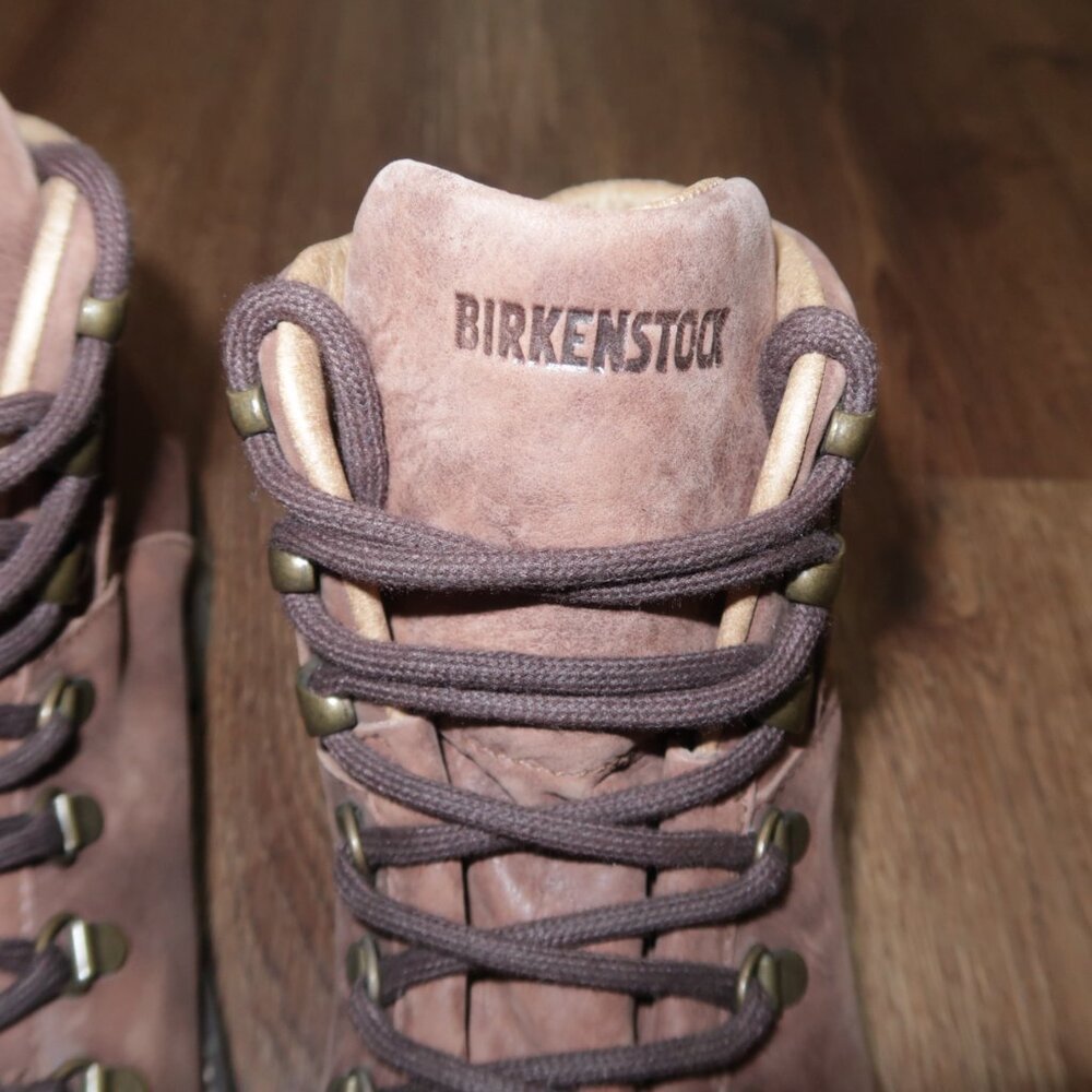 Womens Birkenstock Jackson Brown Leather Lace Up Casual Hiking Boots 39 8/8.5 US - Picture 4 of 7